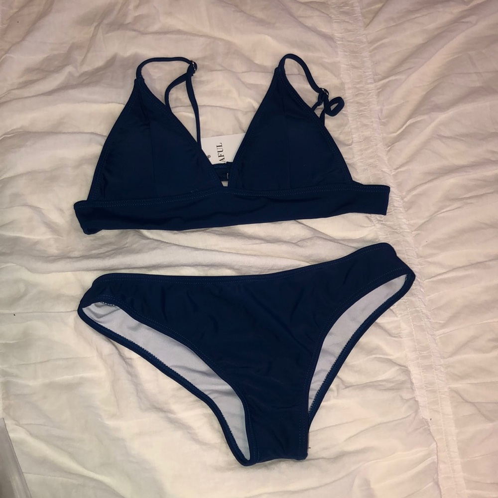 Peacock Blue Bikini set